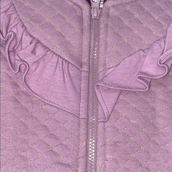 Girls Wonder Kids Purple & Gold zip up sweater - Picture 6 of 7